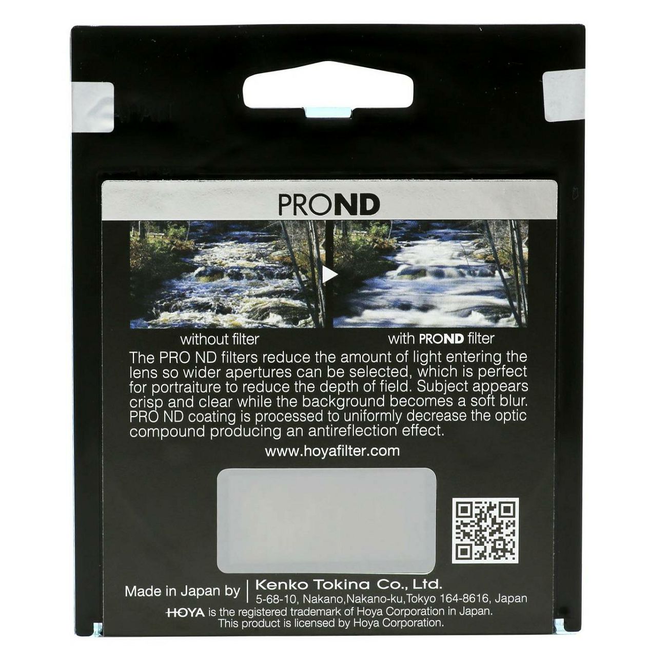 Hoya PRO ND500 82mm Neutral Density filter