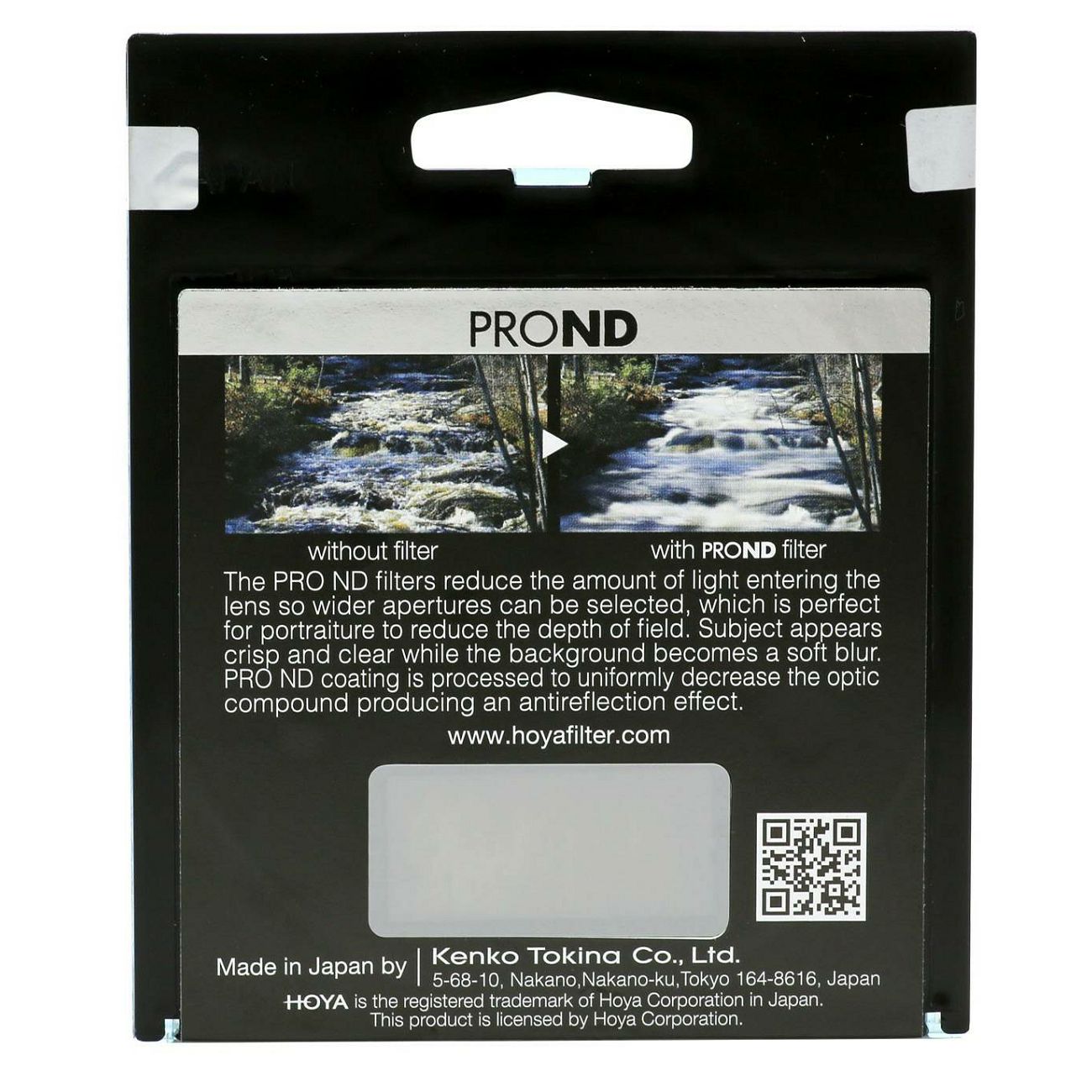 Hoya PRO ND64 58mm Neutral Density ND filter