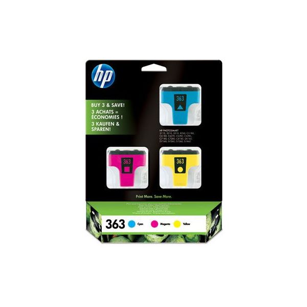 HP 363 Ink Cartridges 3-pack