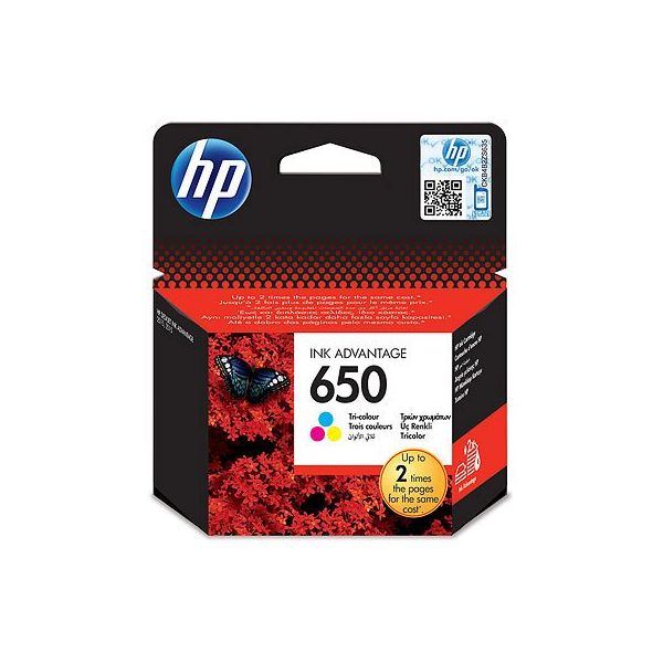 HP 650 Tri-color Ink Cartridge