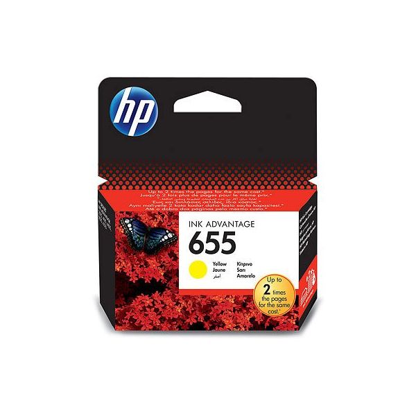 HP 655 Yellow Ink Cartridge