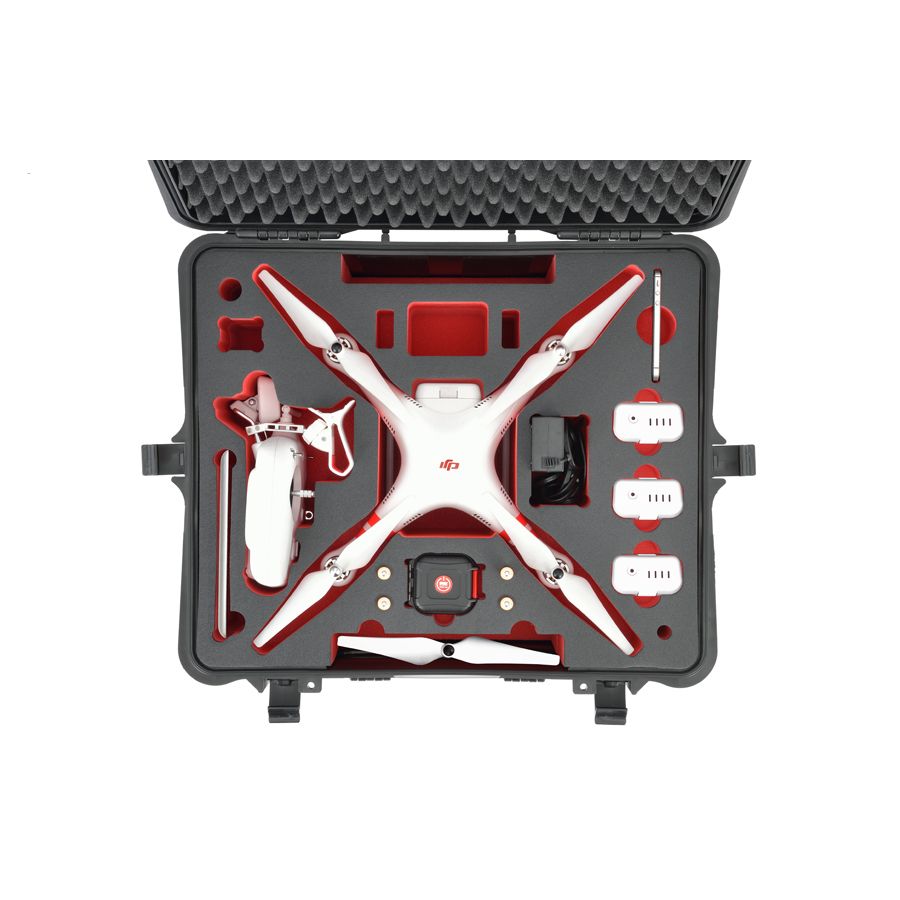 HPRC HPRC2700W Hard Case for DJI Phantom 2 Vision Phantom 2 vision+ black/red foam kufer kofer Black crni S-PHA2700W-03 HPRC2700WPHA2 555x459x256cm 2700WPHA2 2700W