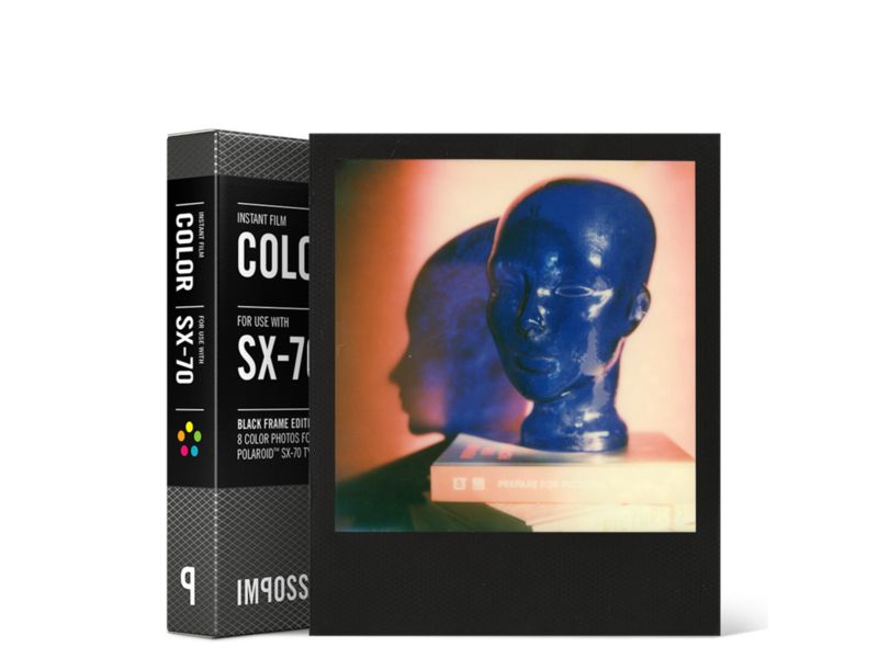 Impossible Color Instant Film for Polaroid SX-70 Cameras (Black Frame, 8 Exposures) SX 70 Color Black Frame (3554)