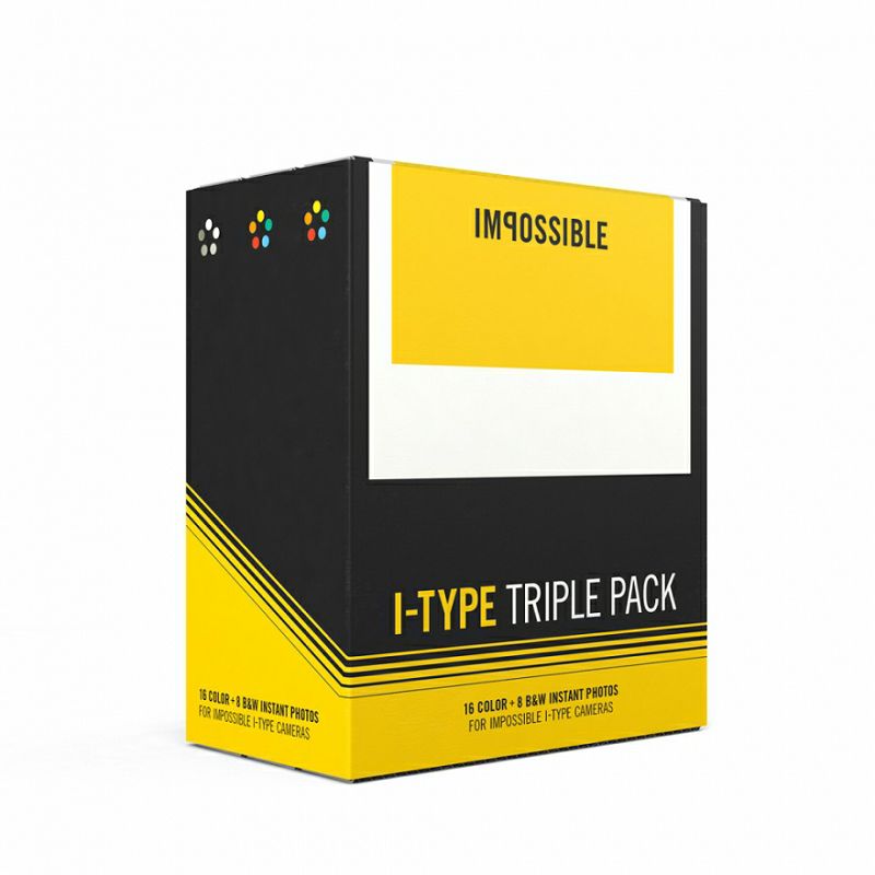 Impossible I-Type Film Triple (2 x Color & 1 x B&W) (Special triple packs) (4598)
