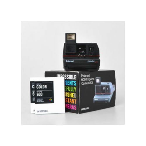 Impossible Polaroid™ 600 Impulse Camera ref + 2 films (color) Instant fotoaparat Refurbished camera (2491)