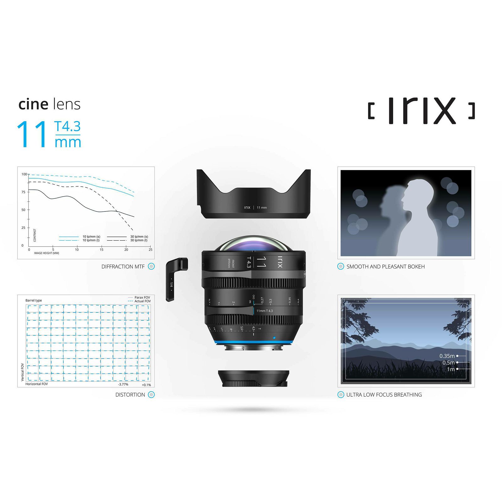 Irix Cine 11mm T4.3 Metric širokokutni objektiv za Sony E-mount