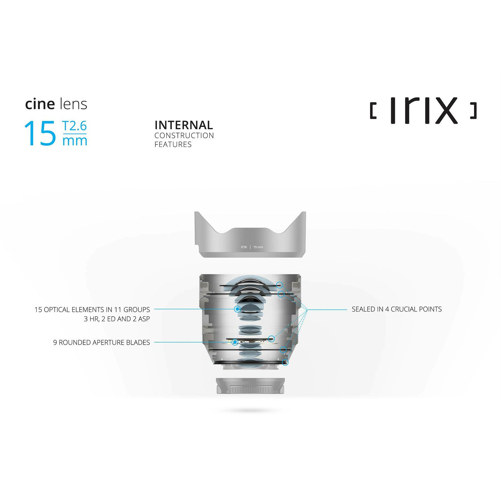 Irix Cine 15mm T2.6 Imperial širokokutni objektiv za PL-mount