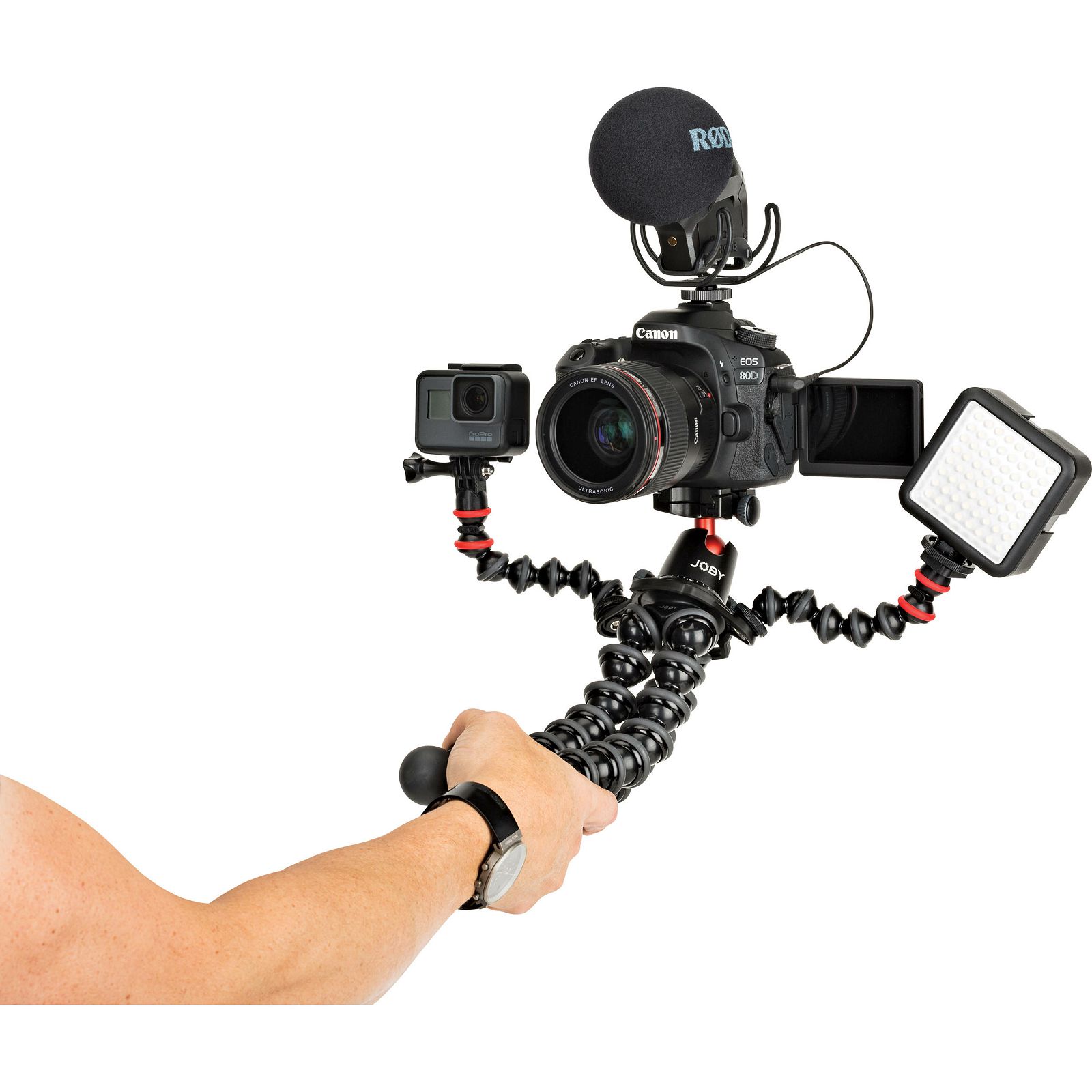 Joby GorillaPod Rig Black Grey zglobni podesivi stativ s kuglastom glavom i arca swiss pločicom za fotoaparat (JB01522)