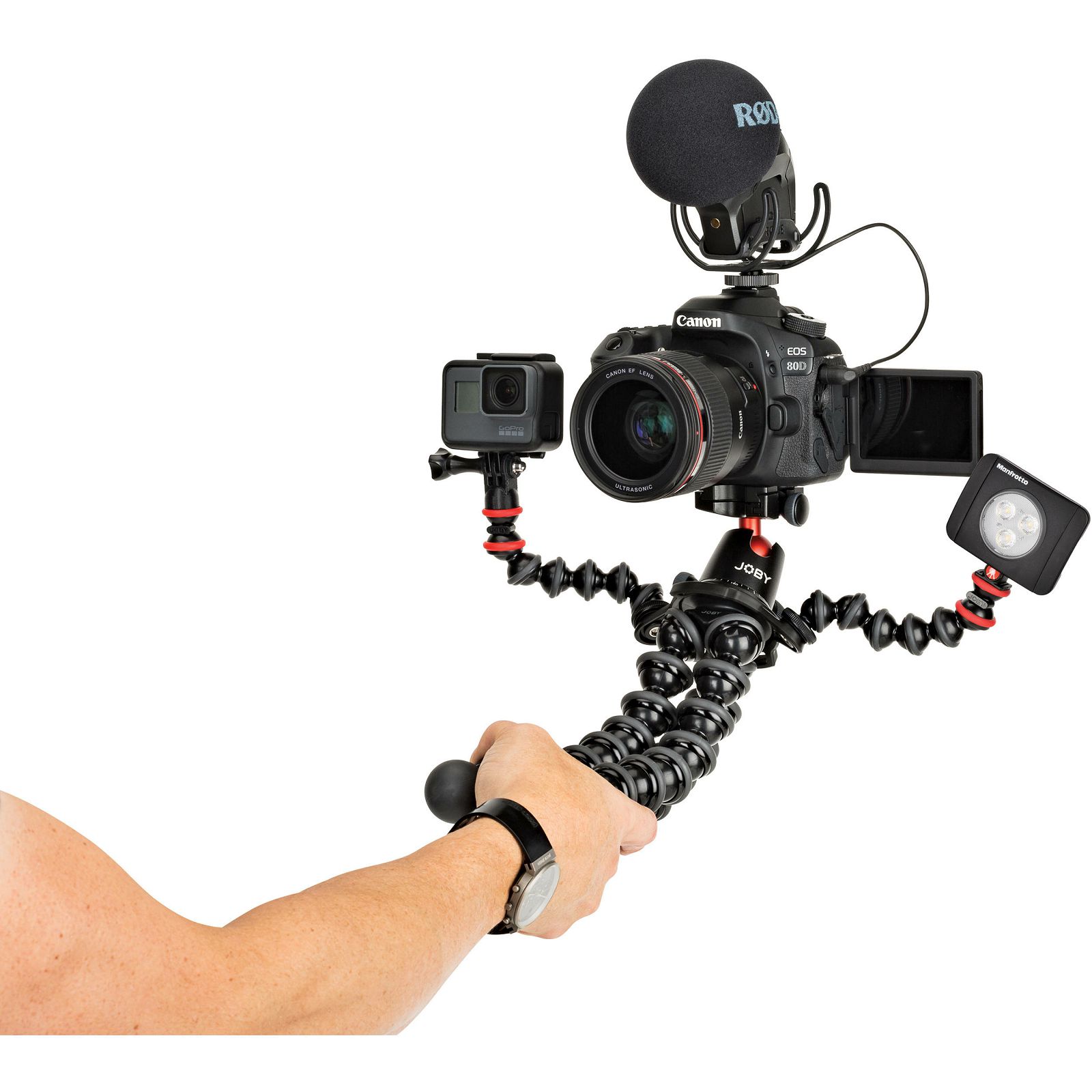 Joby GorillaPod Rig Black Grey zglobni podesivi stativ s kuglastom glavom i arca swiss pločicom za fotoaparat (JB01522)