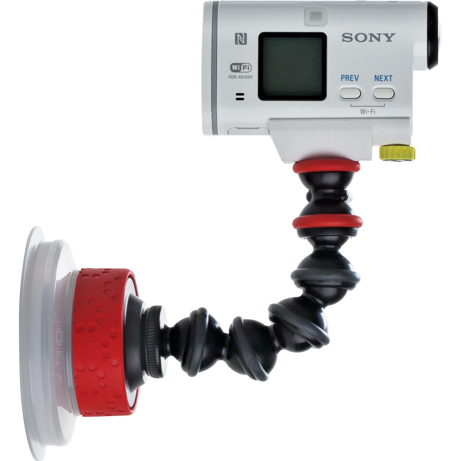 Joby Suction Cup & GorillaPod Arm Black Red