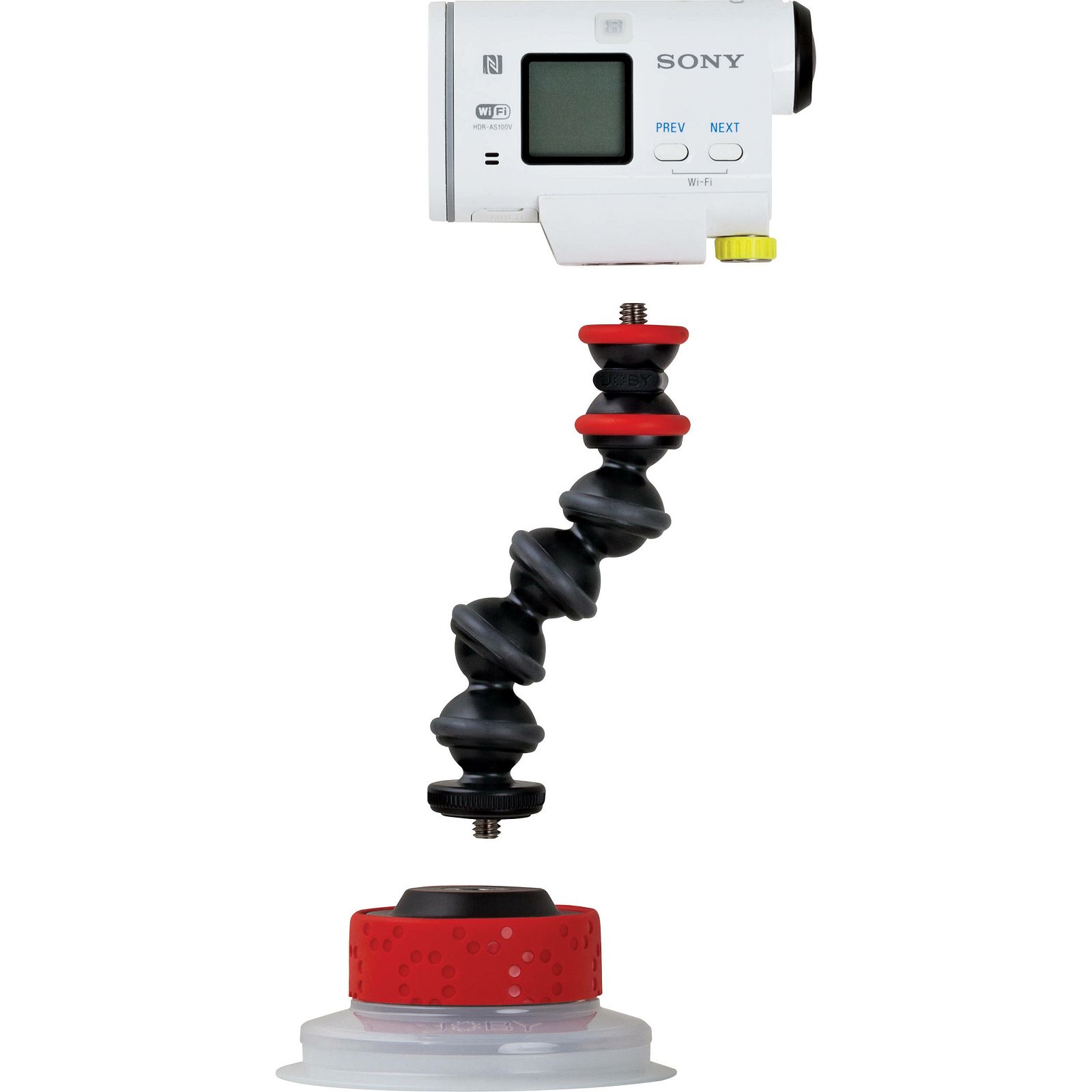 Joby Suction Cup & GorillaPod Arm Black Red