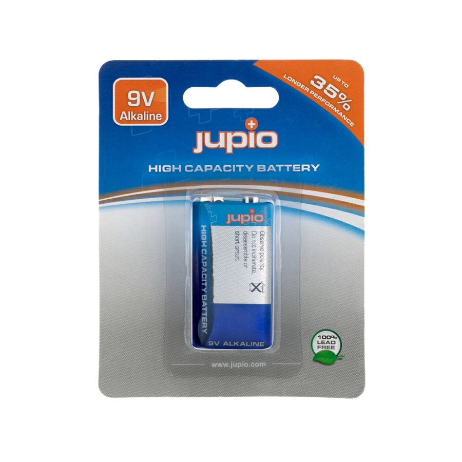 Jupio 9V 6LR61 alkalna baterija 9 Volts Alkaline battery (JBA-9V)