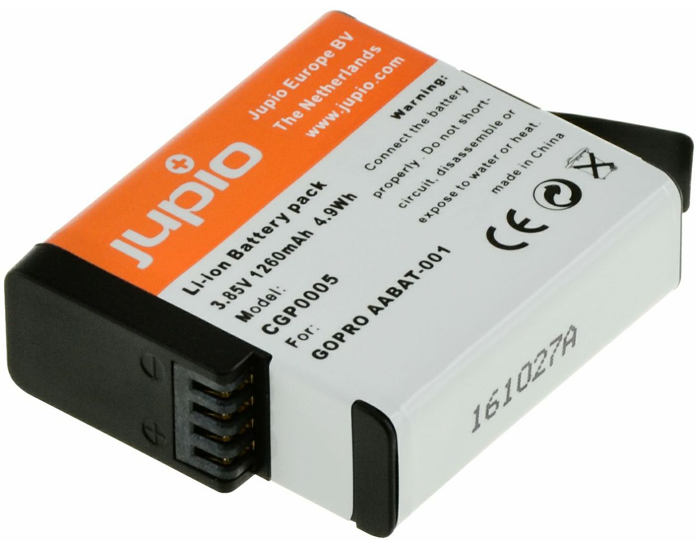 Jupio baterija za GoPro Hero5 Black Edition (CGP0005) AABAT-001 1260mAh
