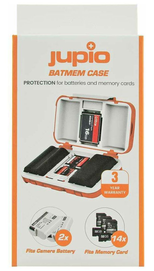 Jupio Batmem Case SD MicroSD CF XQD Card Box kutijica za baterije i memorijske kartice (JBM0010)