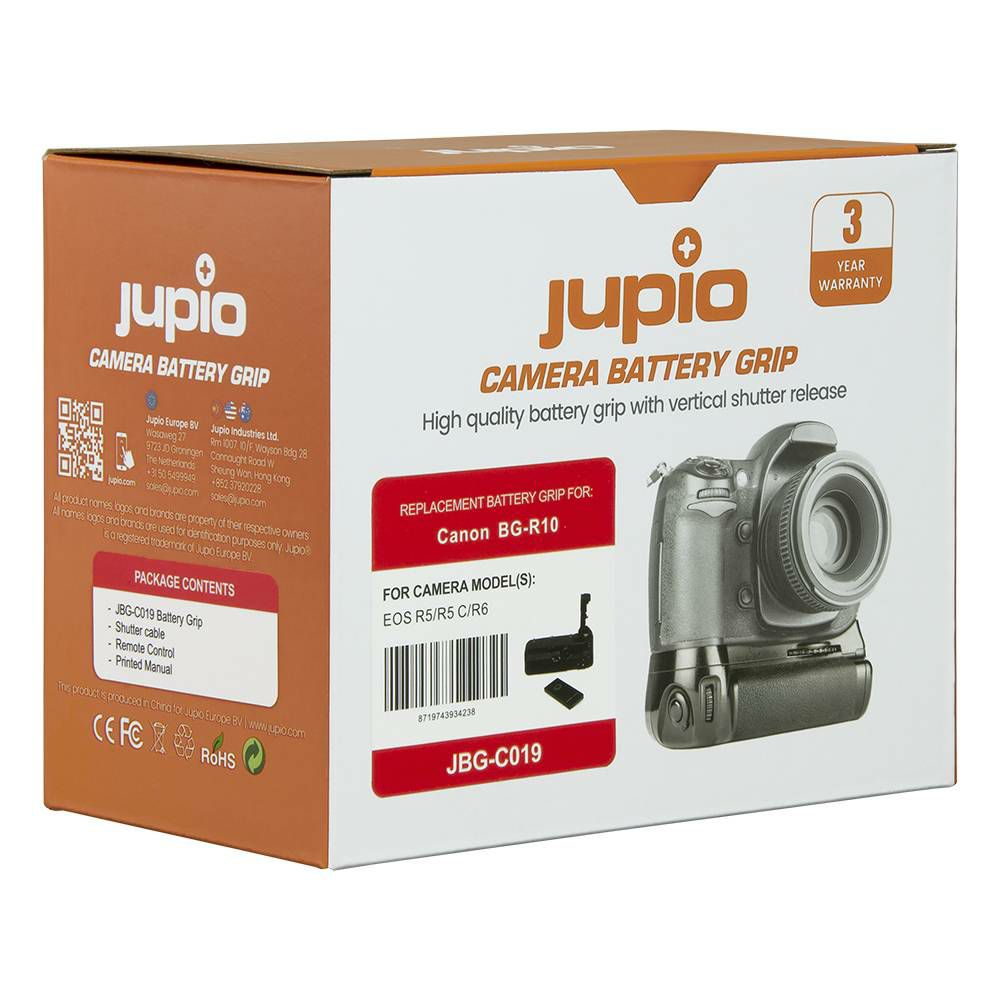 Jupio Battery Grip for Canon EOS R5, R5c, R6, R6 Mark II (BG-R10) + 2.4 Ghz Wireless Remote držač baterija (JBG-C019)