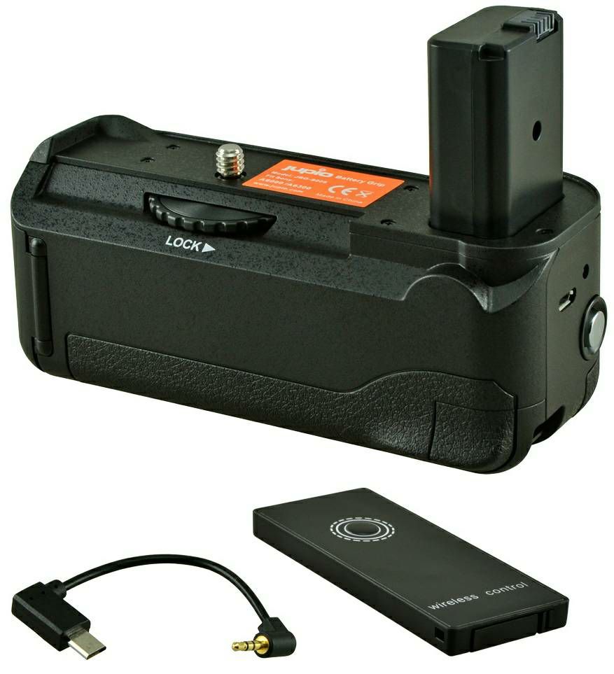 Jupio Battery Grip for Sony A6000, A6300, A6400 + Cable držač baterija za fotoaparat s kabelom (JBG-S009)