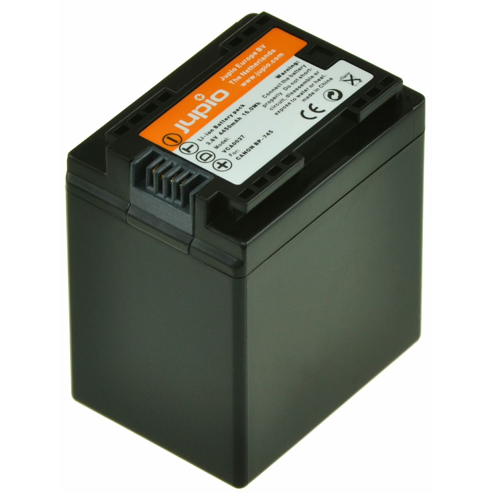 Jupio BP-745 4450mAh 7.4V Lithium-Ion Battery Pack baterija za Canon XF100, XF105, XF300, XF305, XH-A1, XL-H1, XF-100, XF-105, XF-300, XF-305 (VCA0037)