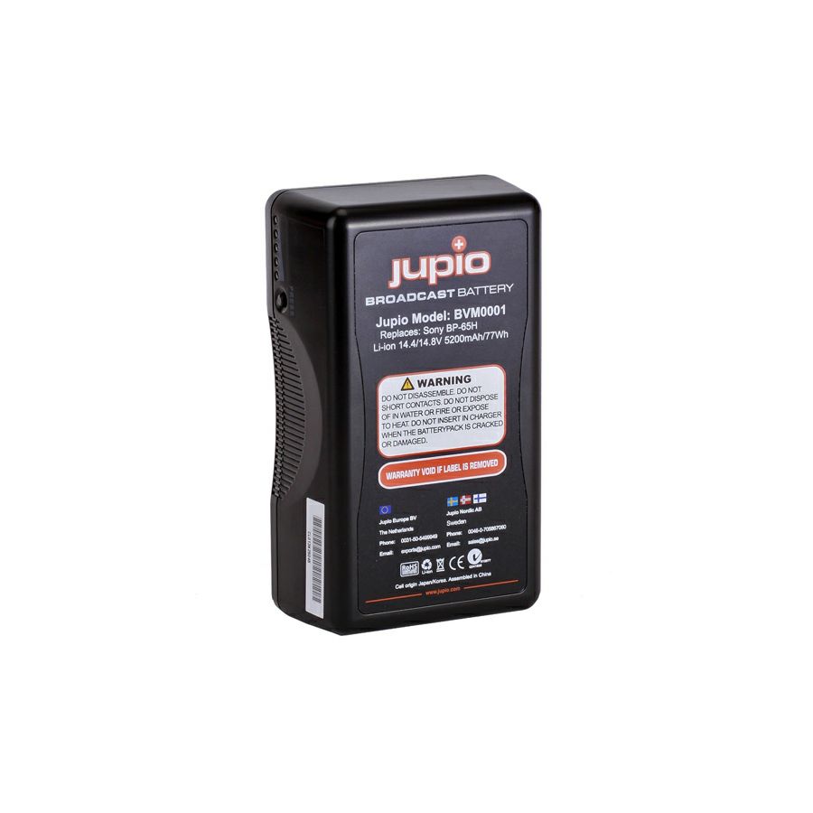 Jupio BVM0001 5200mAh/75Wh V-Mount battery LED Indicator 14.4v Broadcast battery video baterija