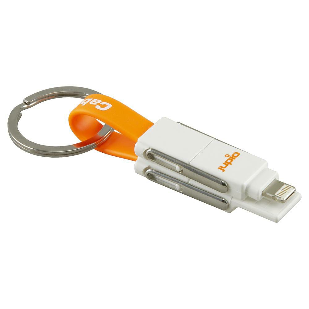 Jupio CableBuddy 6-in-1 Keyring Cable adapter USB Type-A to Micro-USB, Type-A to Type-C, Type-A to Lightning, Type-C to Micro-USB, Type-C to Type-C, Type-C to Lightning (CAB0050)