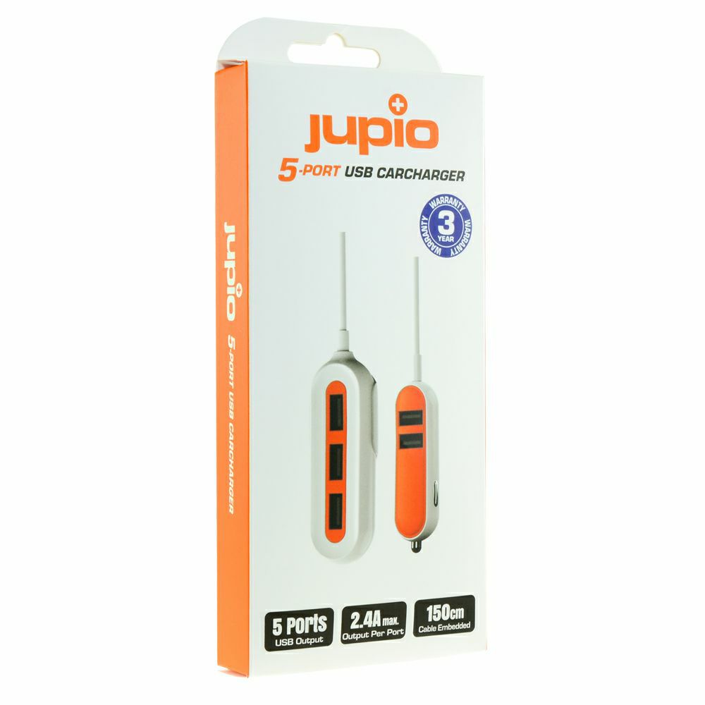 Jupio Car charger with 5 USB ports (CAR0050)