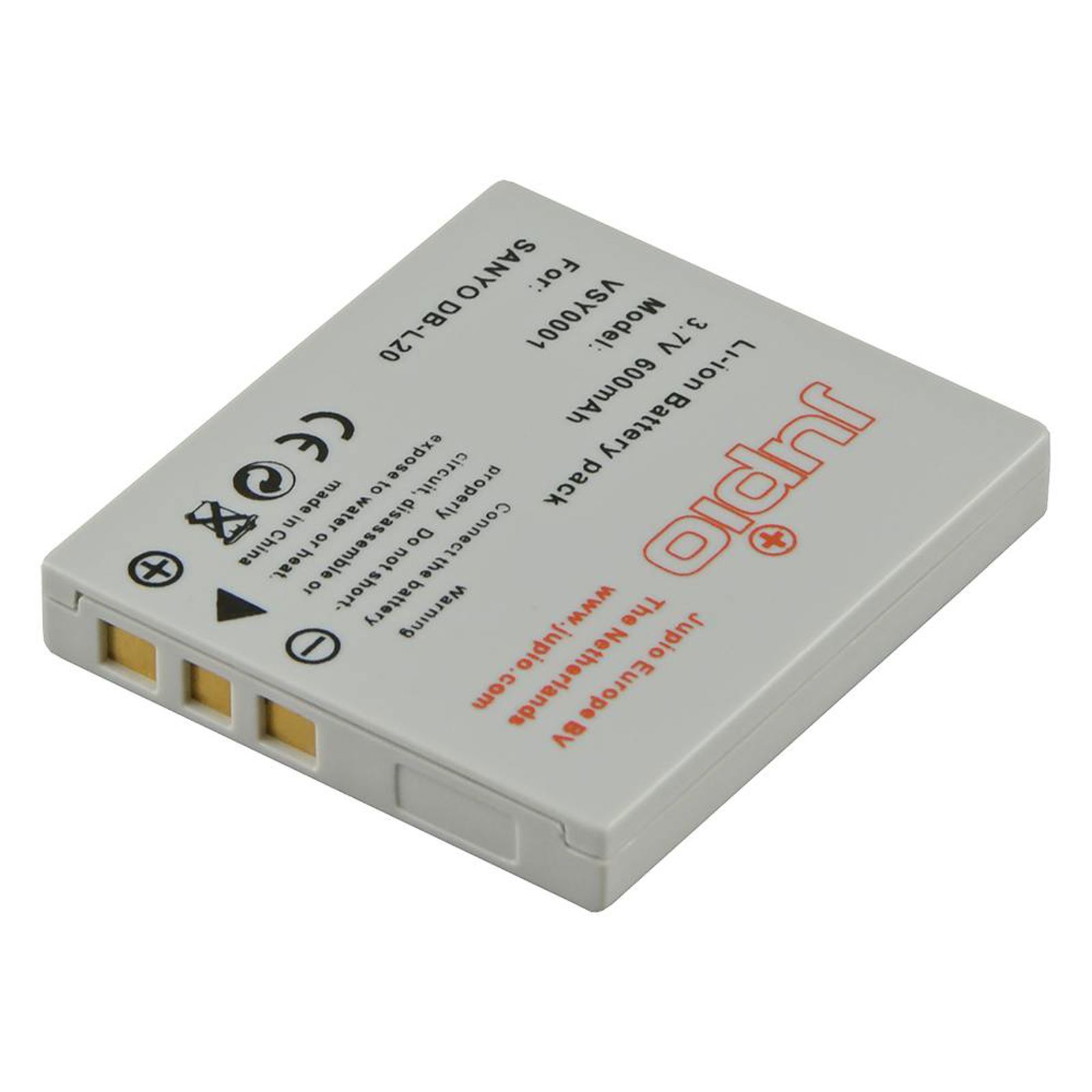 Jupio DB-L20 za Sanyo baterija VSY0001 600mAh 3.7V