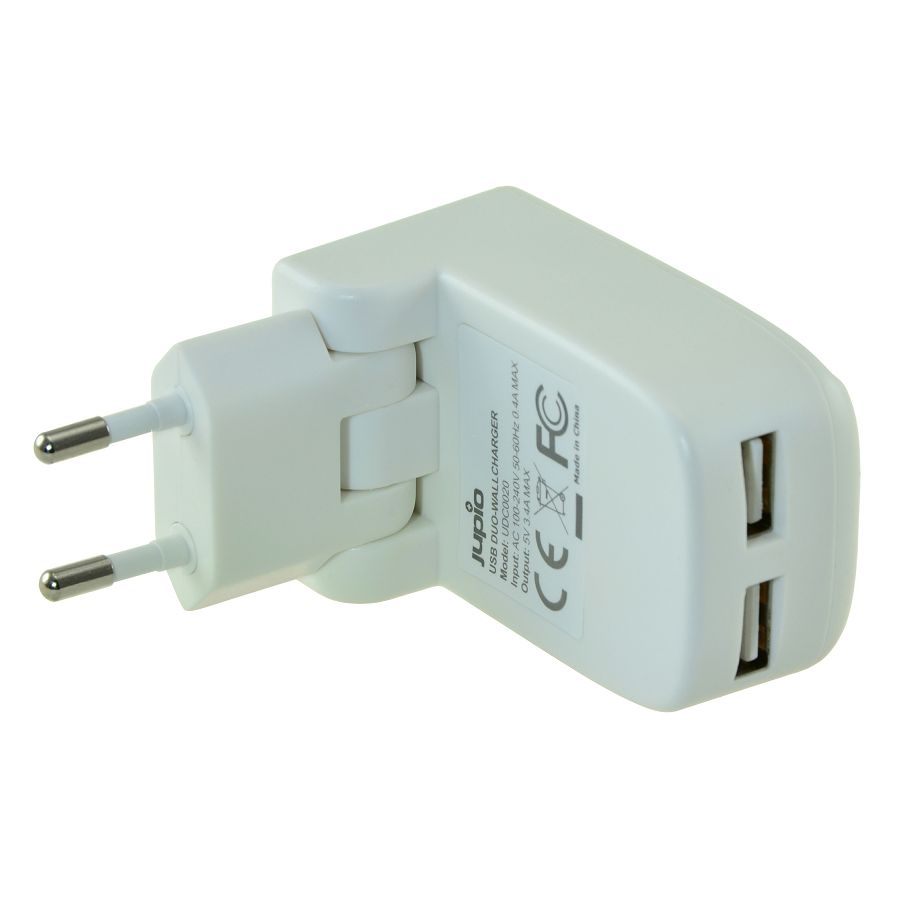 Jupio Dual USB Wallcharger Foldable punjač 17W (UDC0020)