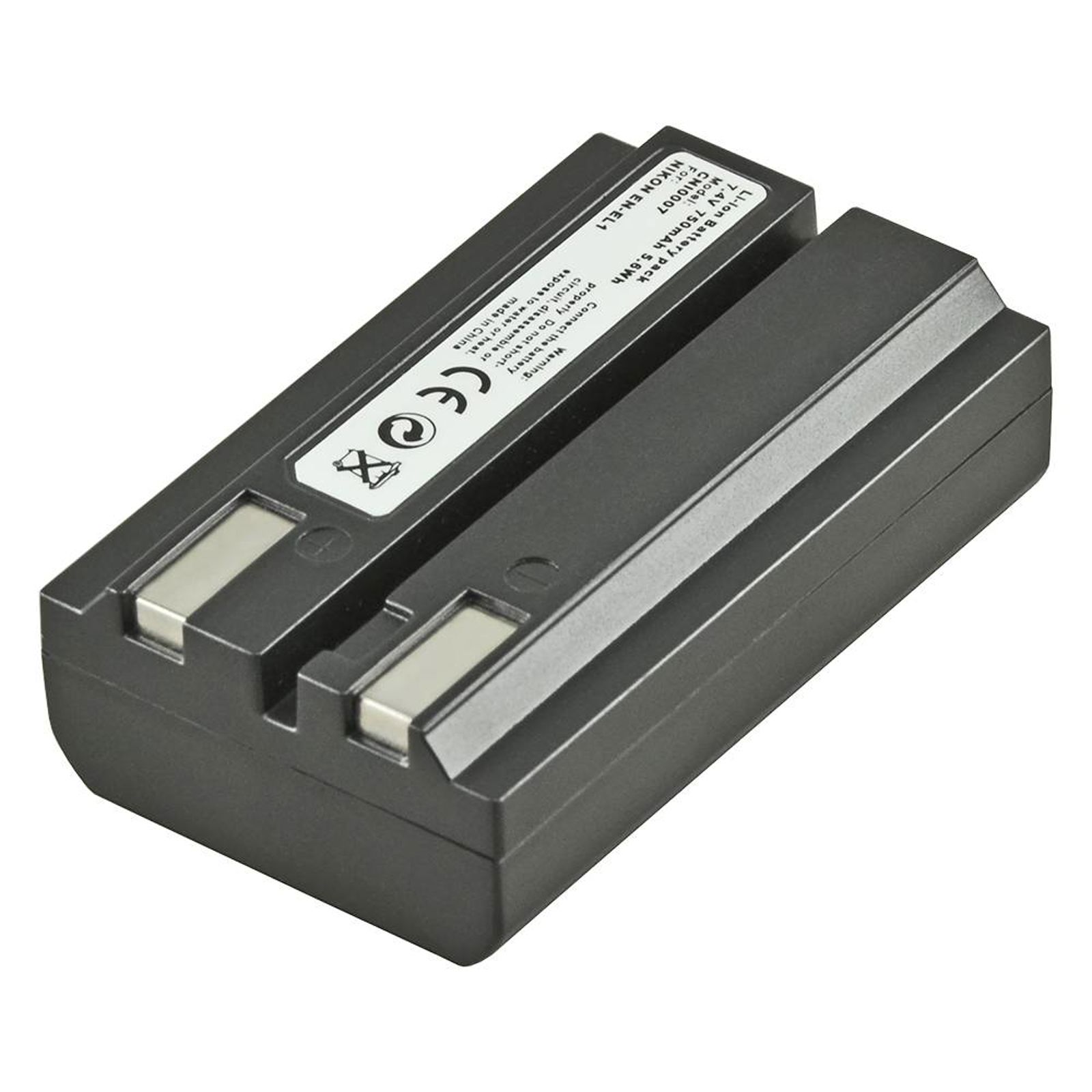 Jupio EN-EL1 750mAh 7.4V baterija za Nikon Coolpix 4300, 4500, 4800, 5000, 5400, 5700, 775, 8700, 880, 885, 995, E880, Konica Minolta DG-5W, DiMage A200, ENEL1, NP800, NP-800 (CNI0007)