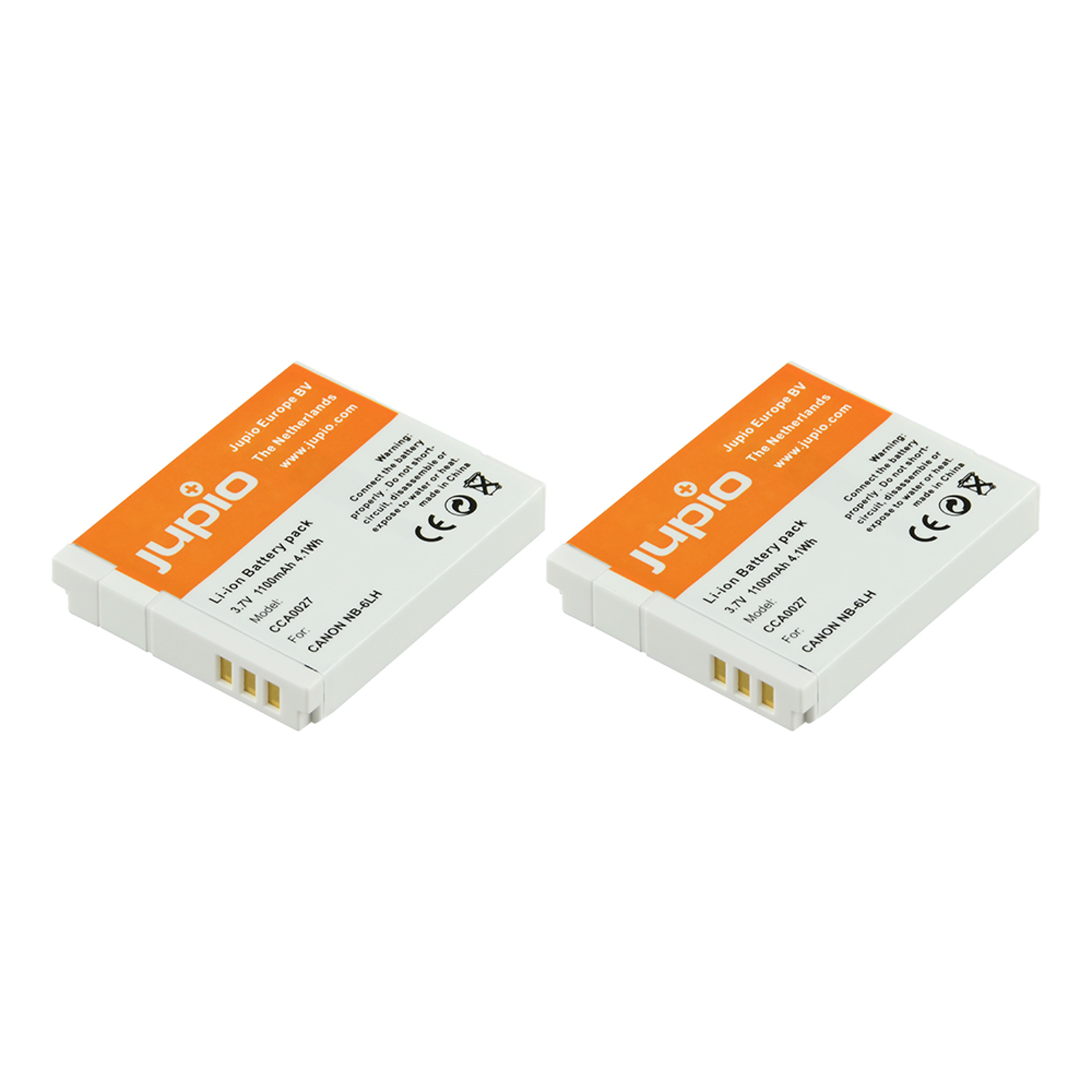 Jupio KIT 2x Battery NB-6LH + USB Single Charger komplet punjač i dvije baterije za Canon PowerShot SX600 HS, D30, SX700 HS, SX510 HS, SX170 IS, SX280 HS
