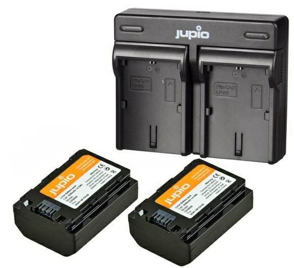 Jupio KIT 2x Battery NP-FZ100 2040mAh + USB Dual Charger komplet punjač i dvije baterije za Sony a9, a7R III, (CSO1004)
