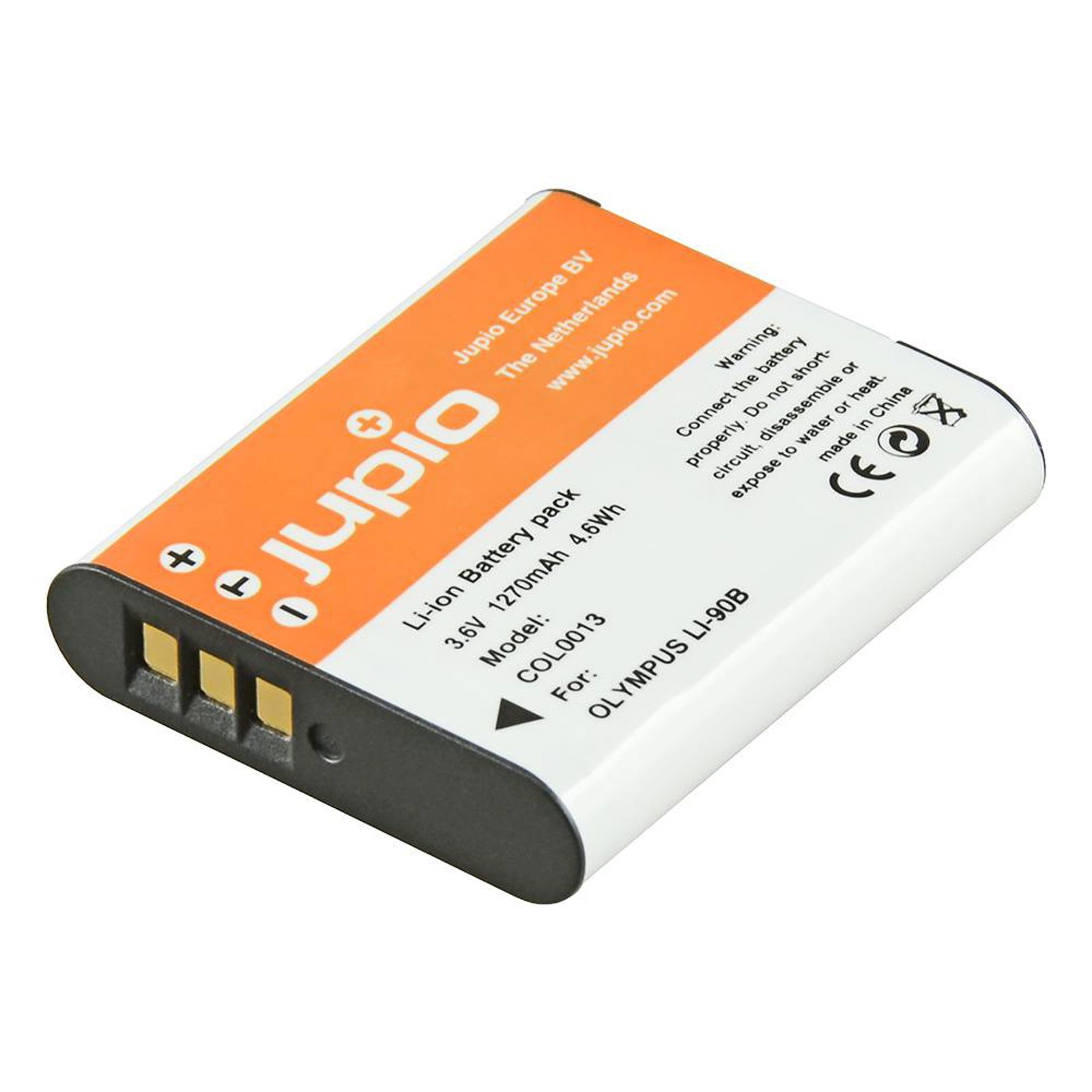 Jupio Li-90B Li-92B 1270mAh baterija za Olympus Tough TG-7, TG-6, TG-5, TG-4, TG-3, TG-2, TG-1, TG-Tracker, Traveller SH-1, SH-2, SH-60, SH-50, SP-100EE, XZ-2, Pentax WG-6, WG-80, Ricoh GR III COL0013