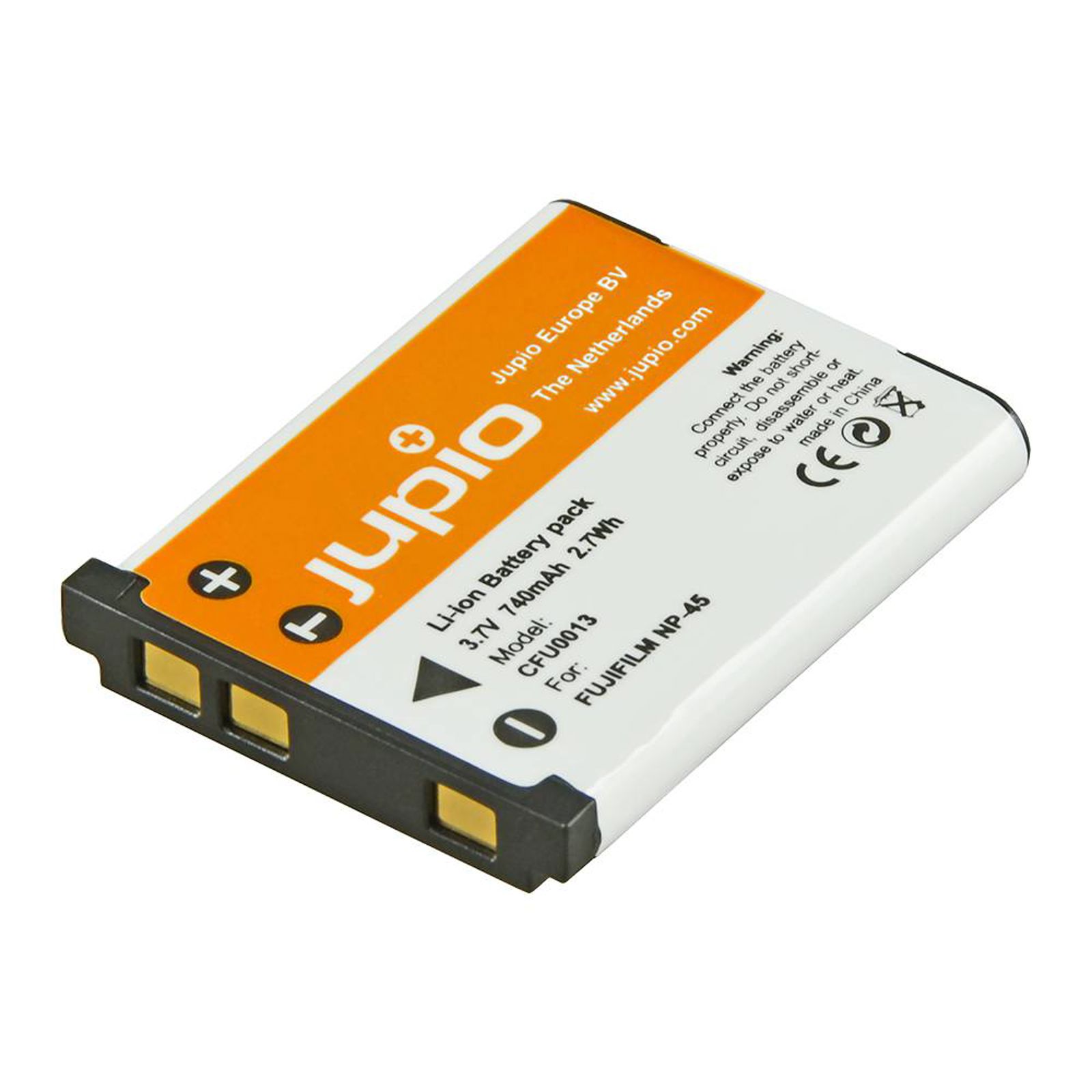 Jupio NP-45 740mAh 3.7V baterija za Fujifilm FinePix Z800EXR, Z808EXR, Z700EXR, Z707EXR, Z200fd, Z100fd, Z80, Z81, Z70, Z71, Z35, Z37, Z31, Z33WP, Z30, Z20fd, Z10fd, XP10, XP11, XP30, JZ500 (CFU0013)