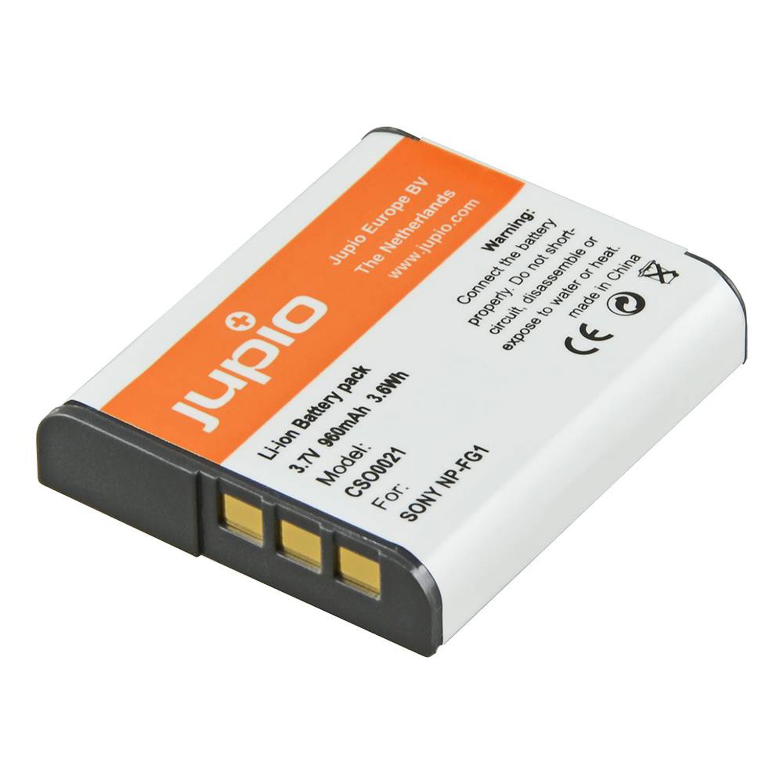 Jupio NP-BG1 960mAh 3.6V NP-FG1 (s infochip) baterija za Sony CyberShot DSC H55 DSC H70 DSC H90 DSC HX10V, DSC HX20V, DSC HX5V, DSC HX7V, DSC HX9V, DSC WX1, DSC WX10 (CSO0021)