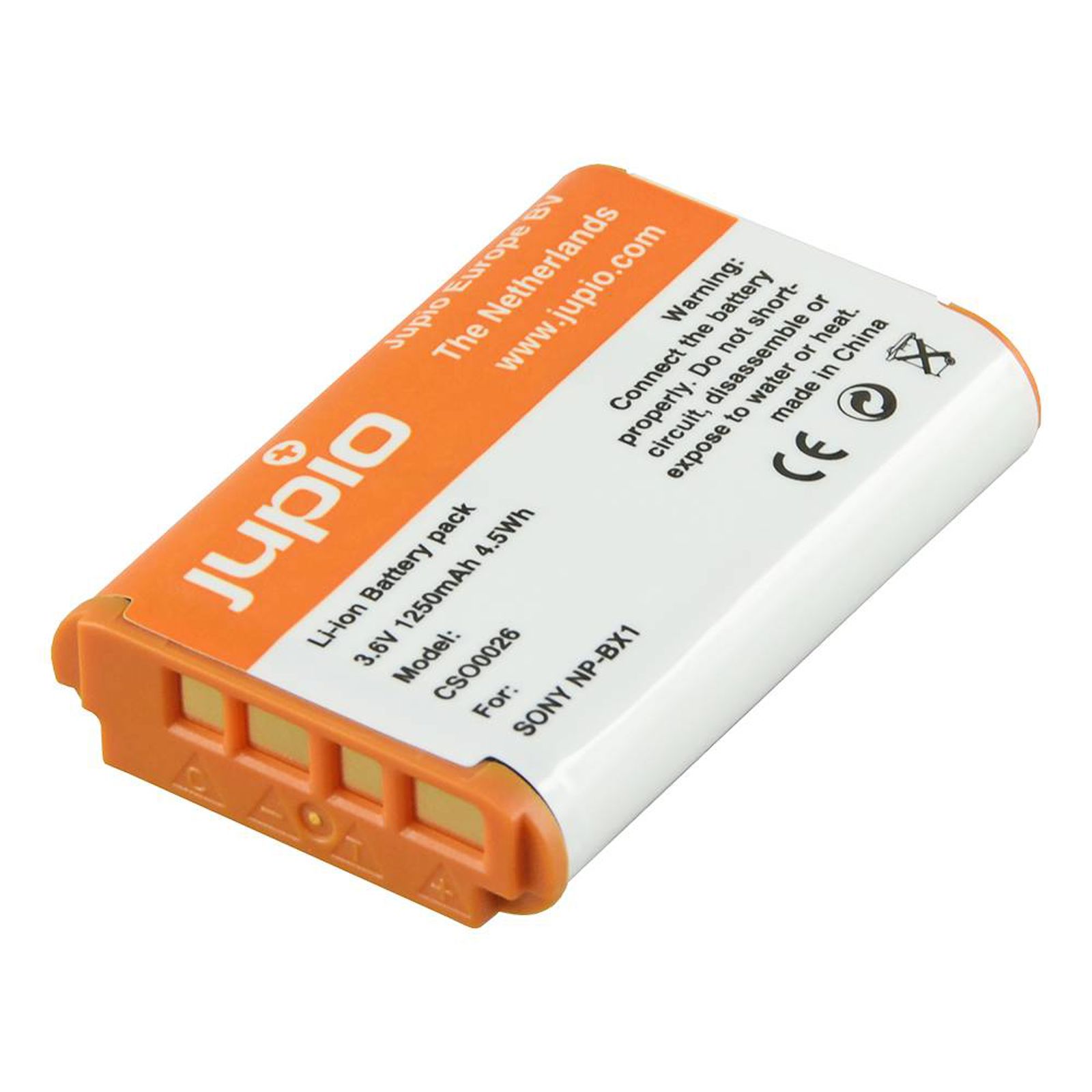 Jupio NP-BX1 1250mAh 3.6V baterija za Sony CyberShot DSC-HX300 DSC-HX400 DSC-HX50V DSC-HX60 DSC-HX90 DSC-H400 DSC-RX1 DSC-RX1R, DSC-RX100 DSC-RX100 III DSC-RX100M4 DSC-WX300 RX100 DSC-RX100 II III IV