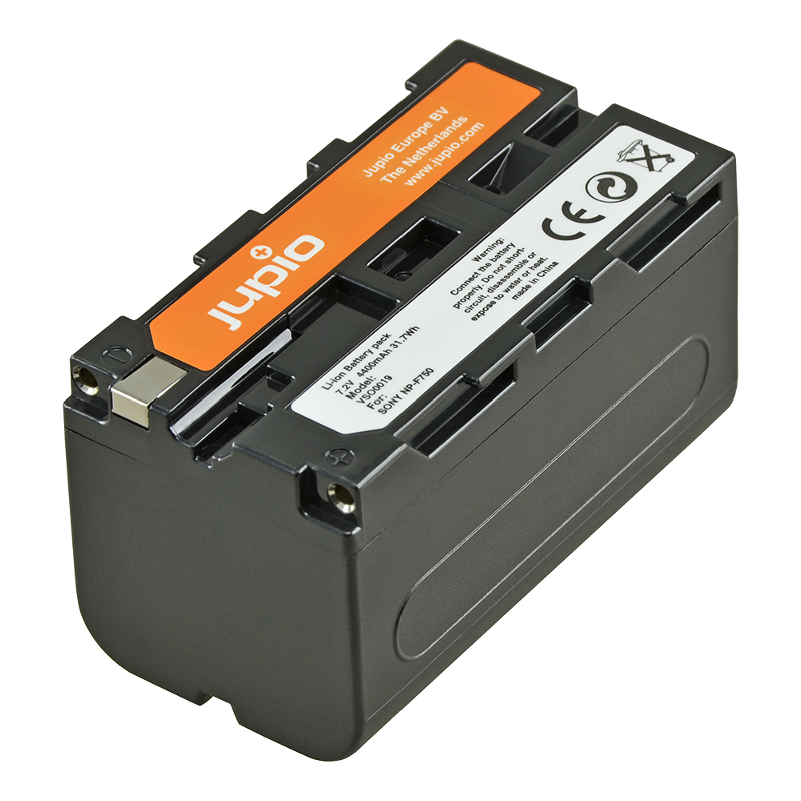 Jupio NP-F750 NP-F730 4000mAh 7.2V baterija za Sony, Atomos, Aputure s NP-Fxxx prihvatom NP-F330, NP-F530, NP-F550, NP-F730, NP-F750, NP-F770, NP-F750SP, NP-F930, NP-F950, NP-F960, NP-F970, NP-F975