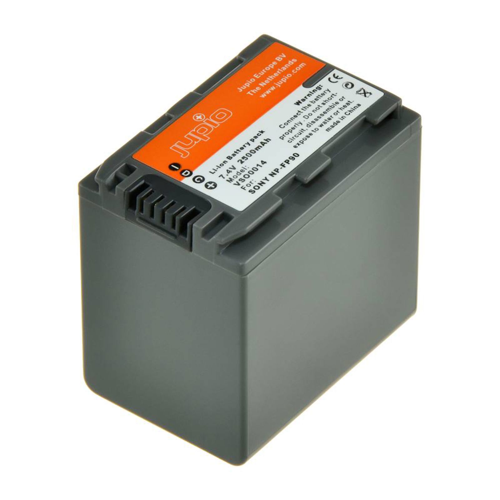 Jupio NP-FP90 2500mA 7.4V baterija za Sony DCR-DVD105, DCR-DVD203, DCR-DVD205, DCR-DVD403, DCR-HC40, DCR-HC85 NPFP90 Lithium-Ion Battery Pack (VSO0014)