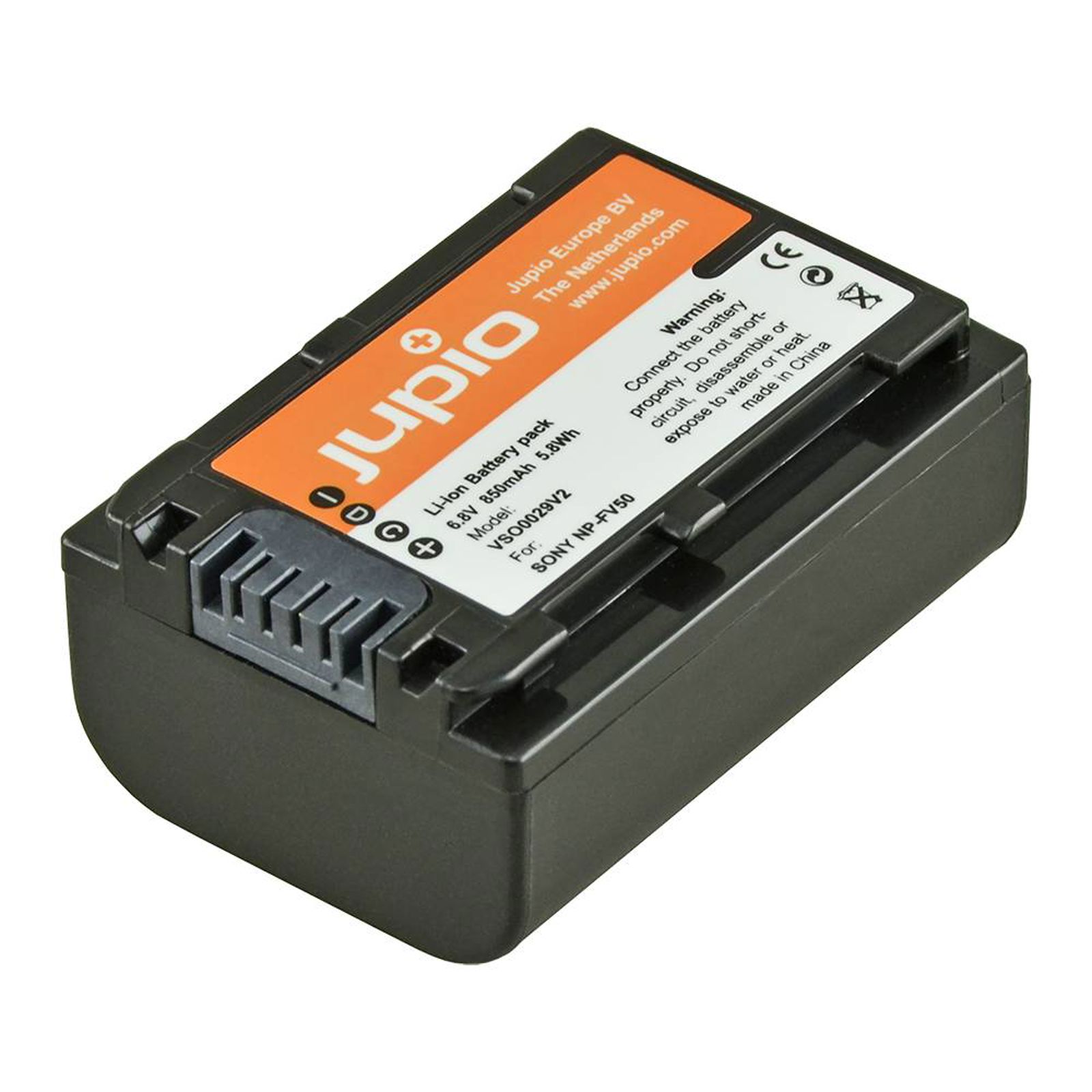 Jupio NP-FV50 (with info chip) za Sony baterija VSO0029V2 850mAh 6.8V
