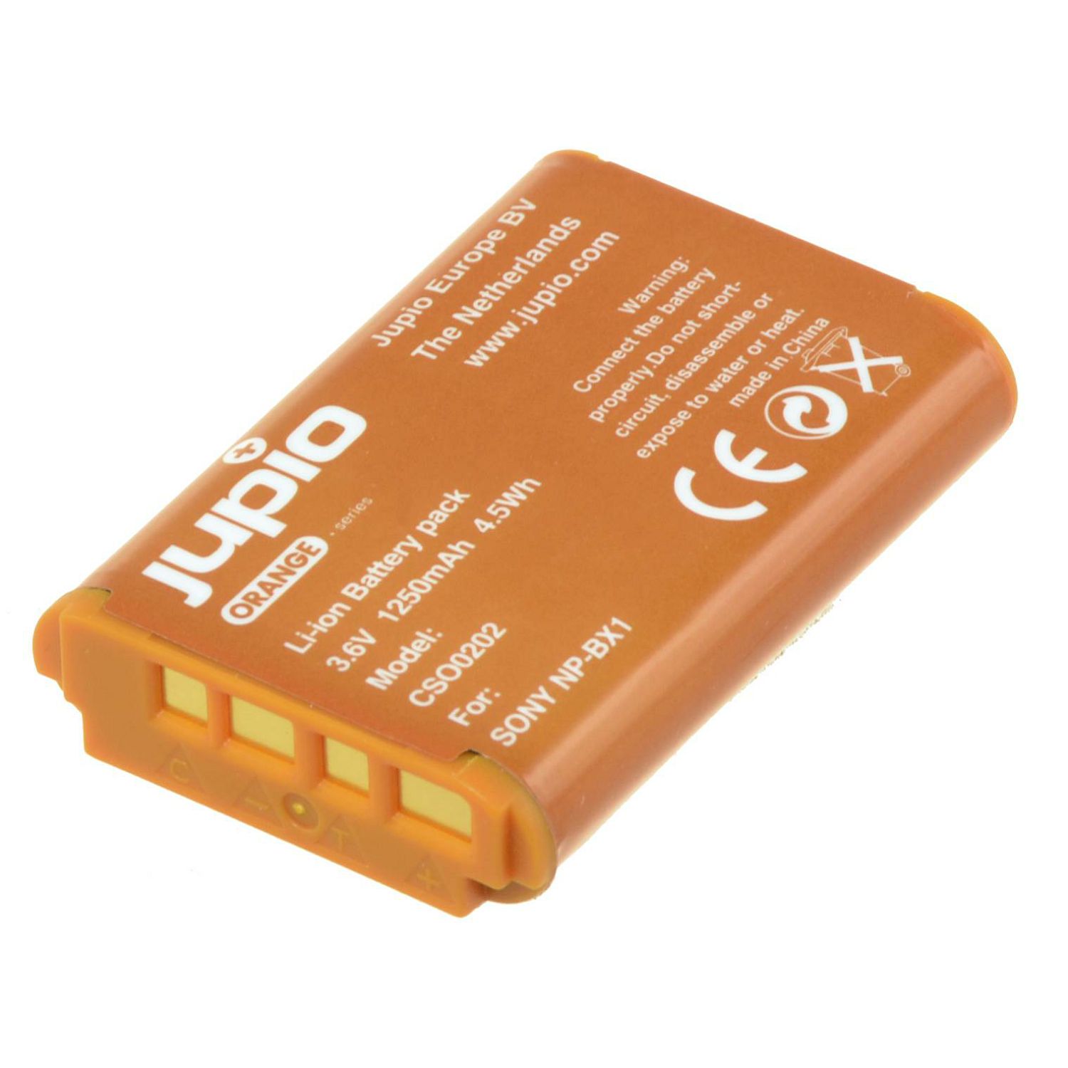 Jupio Orange-Series NP-BX1 1250mAh baterija za Sony CyberShot DSC RX-100 DSC RX100 M II M2 DSC RX1r WX300 HX50V HX300 Lithium-Ion Battery Pack (CSO0202)