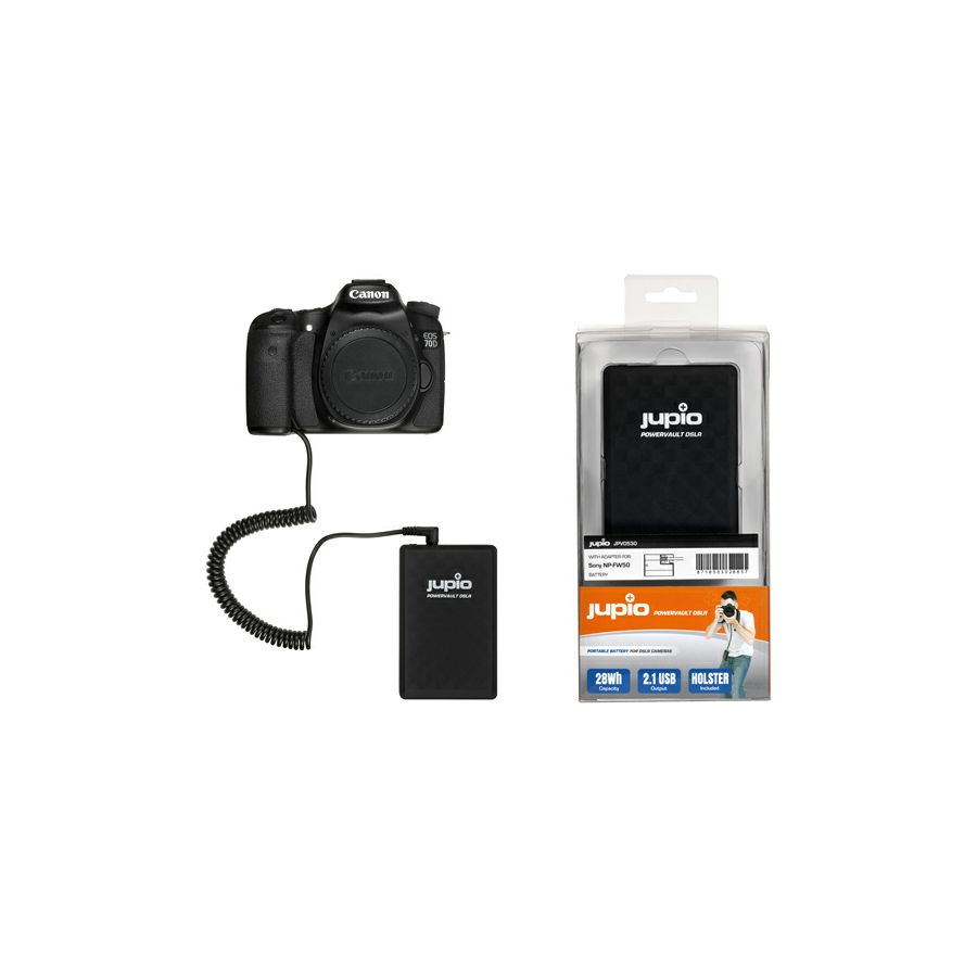 Jupio PowerVault DSLR LP-E6 28Wh powerbank dodatno vanjsko napajanje za Canon fotoaparat (JPV0510)