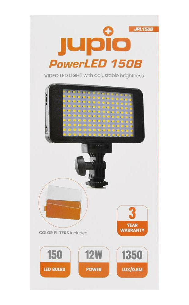 Jupio PowerLED 150B NP-Fxx Series LED panel Video Light rasvjeta za snimanje (JPL150B)