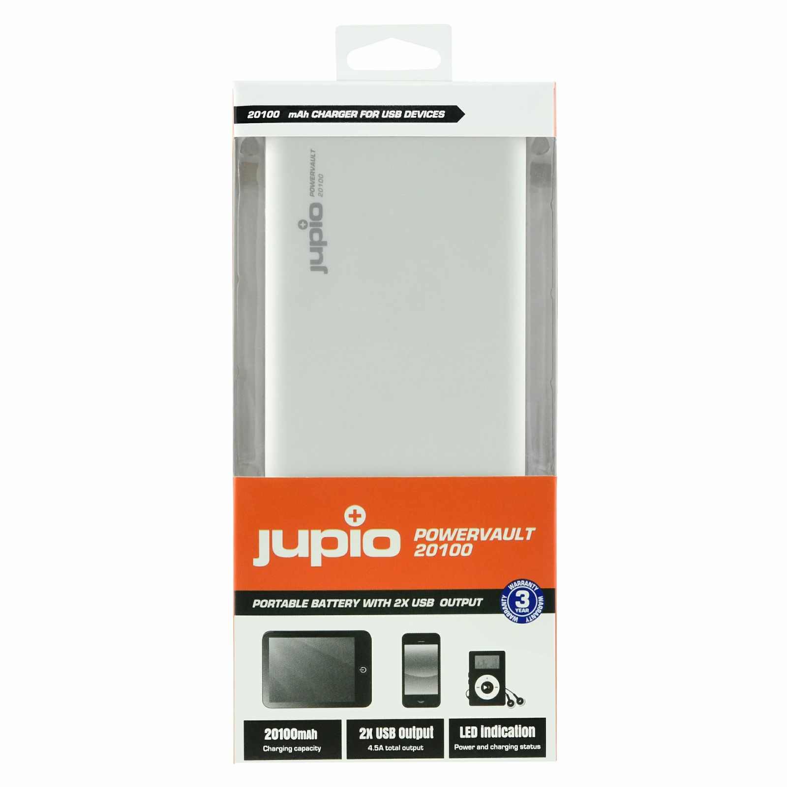 Jupio PowerVault 20100 mAh JPV0080 napajanje za mobitele, fotoaparate, baterije, tablete