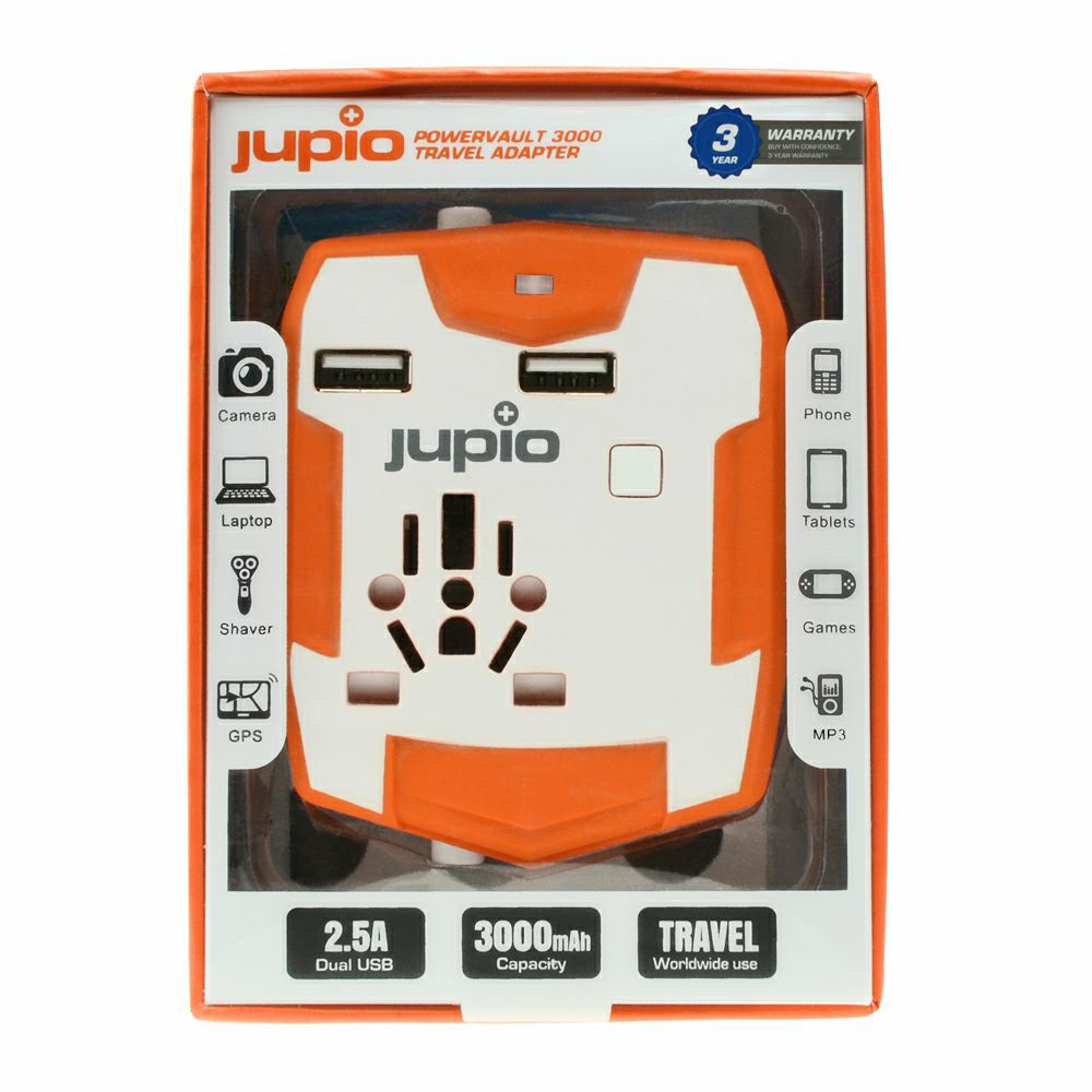 Jupio PowerVault 3000 Travel Adapter JTA0020 napajanje 3000mAh powerbank