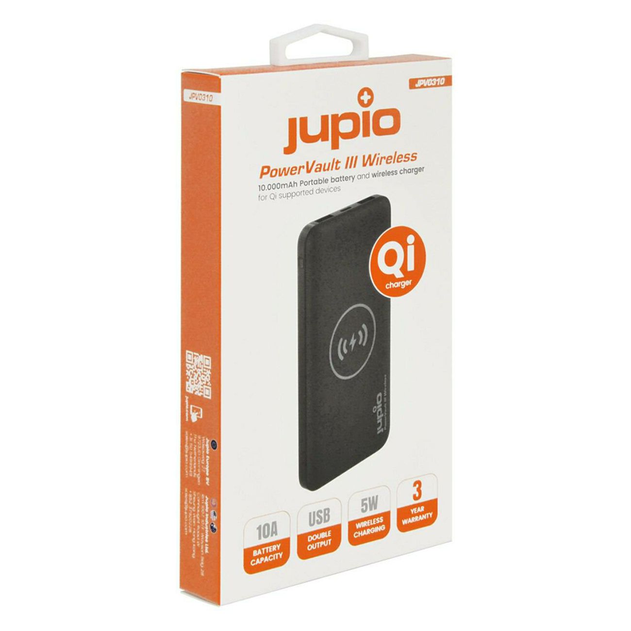 Jupio PowerVault III Wireless 10000mAh Powerbank USB napajanje za mobitele, smartphone Lithium-Ion Battery Pack (JPV0310)