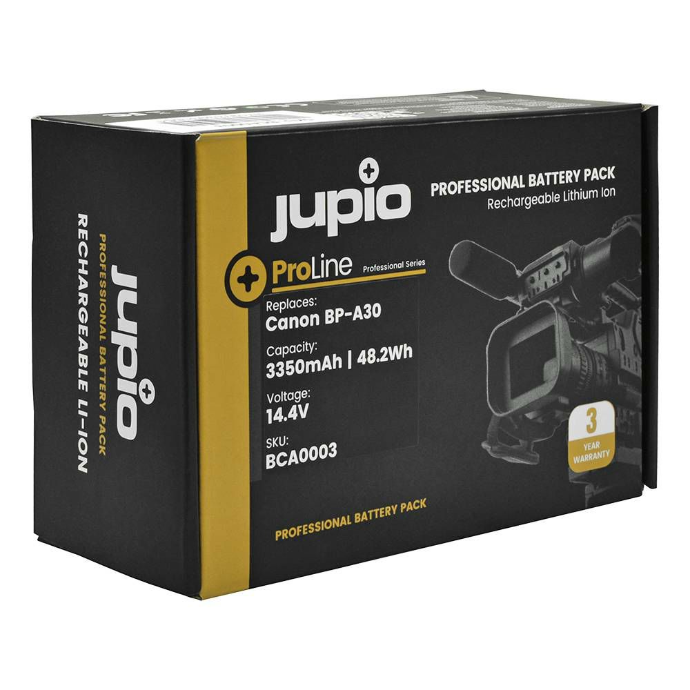Jupio ProLine BP-A30 3350mAh 48.2Wh 14.4V baterija za Canon EOS C300 Mark II C200 C200B XF705 Lithium-Ion Battery Pack (BCA0003)
