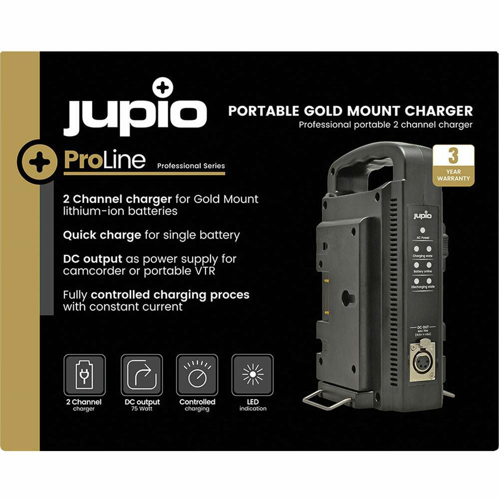 Jupio ProLine Portable Gold Mount Charger punjač za baterije (LGM0002)