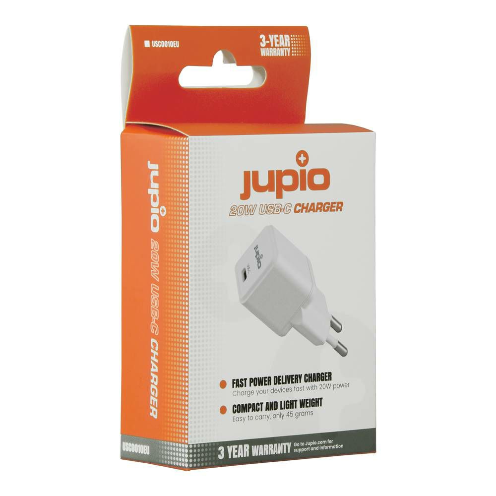 Jupio Single USB-C Wall Charger 20W (EU) zidni USB punjač (USC0010EU)