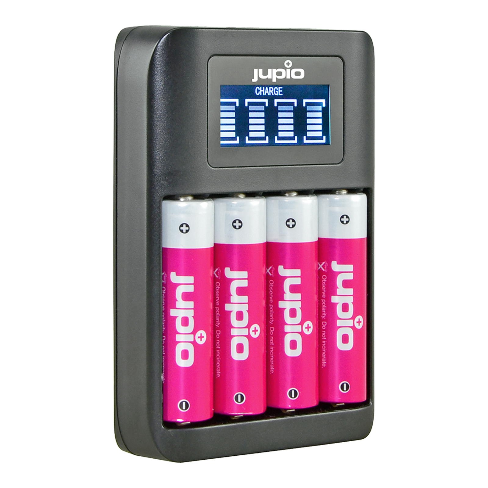 Jupio USB 4-slots Battery Fast Charger LCD punjač za 4xAA i AAA baterije (JBC0120)