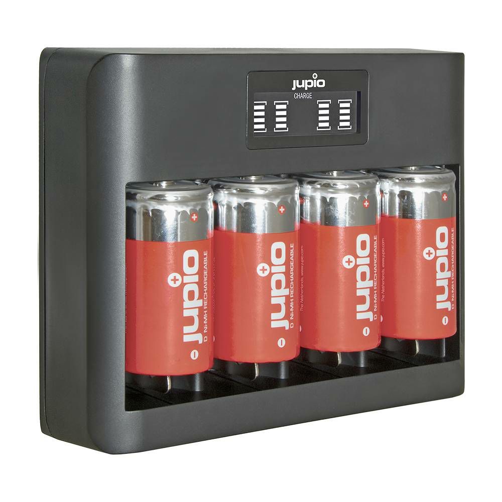 Jupio USB All-In-One Charger LCD univerzalni punjač za sve baterije AA, AAA, C, D, 9V (JBC0150)
