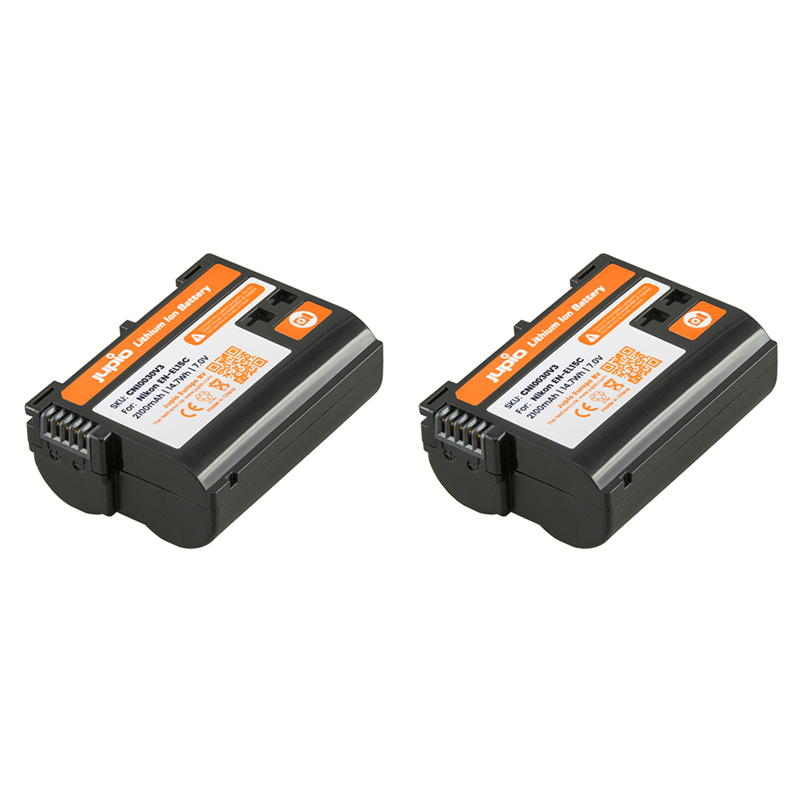 Jupio Value Pack: 2x Battery EN-EL15C 2100mAh + USB Dual Charger baterija i punjač (CNI1006)
