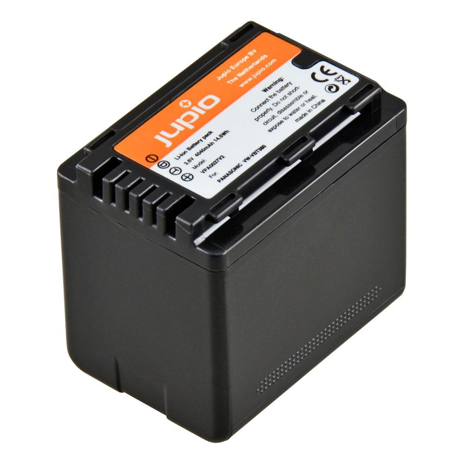 Jupio VW-VBT380 4040mAh 3.6V 14.5Wh baterija za Panasonic HC-V110, HC-V160, HC-V180, HC-V210, HC-V250, HC-V270, HC-V380, HC-V510, HC-V520, HC-V550, HC-V720, HC-V750, HC-V770, HC-VX870, HC-VX980, HC-VX