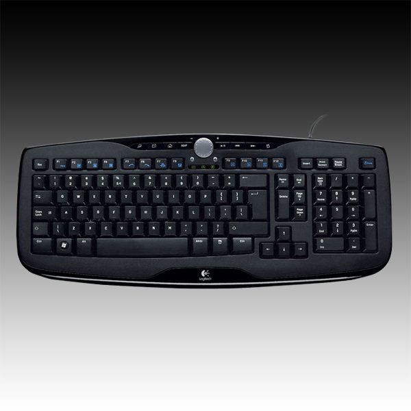 Keyboard LOGITECH Media Keyboard 600 USB, Multimedia Function, Black, Retail, 1pk
